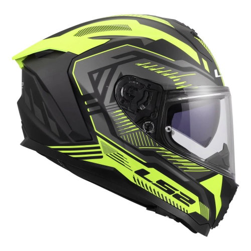 LS2 LS2 FF817 Challenger II Helmet Dravix Hi Viz Yellow