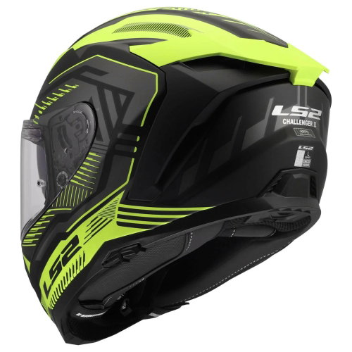 LS2 LS2 FF817 Challenger II Helmet Dravix Hi Viz Yellow