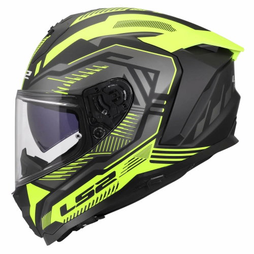 LS2 LS2 FF817 Challenger II Helmet Dravix Hi Viz Yellow