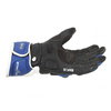 BKS Blue White Black Motorcycle Gloves Little finger side                                                                                                                                                                                                      