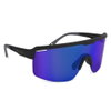 Oxford Products Oxford Products Pave Black Frame Sunglasses Blue Mirror Lens - Thumbnail 1