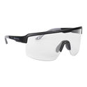 Pave Black Frame Sunglasses Clear Lens