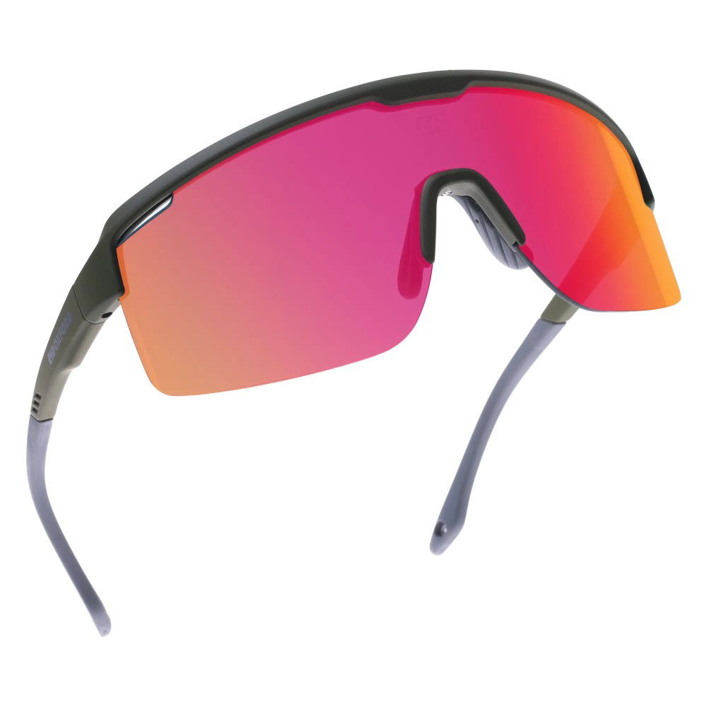 Oxford Products Oxford Products Pave Green Frame Sunglasses Orange Mirror Lens - Thumbnail 2