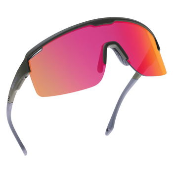 Oxford Products Oxford Products Pave Green Frame Sunglasses Orange Mirror Lens