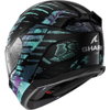Shark Shark D-Skwal 3 Reptaia Helmet Matt KXK - Thumbnail 3