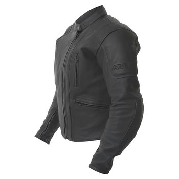 RST Touring 9992 Black Leather Motorcycle Jacket Side                                                                                                                                                                                                          