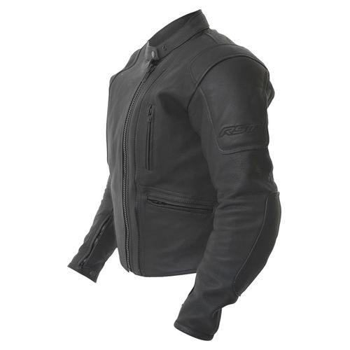 RST Touring 9992 Black Leather Motorcycle Jacket Side                                                                                                                                                                                                          