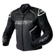 S1 D3O Leather Jacket Black Black White