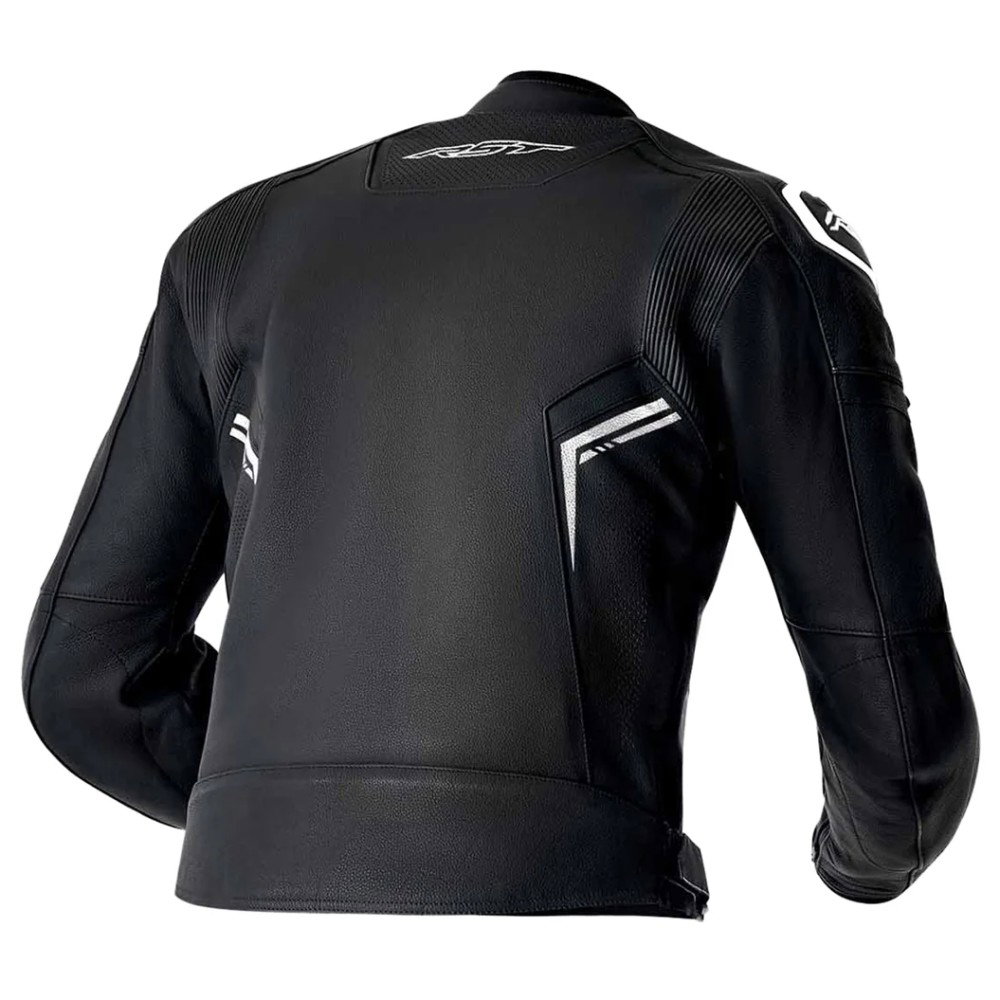S1 D3O Leather Jacket Black Black White