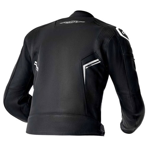 RST RST S1 D3O Leather Jacket Black Black White