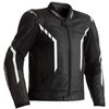 RST RST Axis CE Mens Leather Jacket Black Black White - Thumbnail 1
