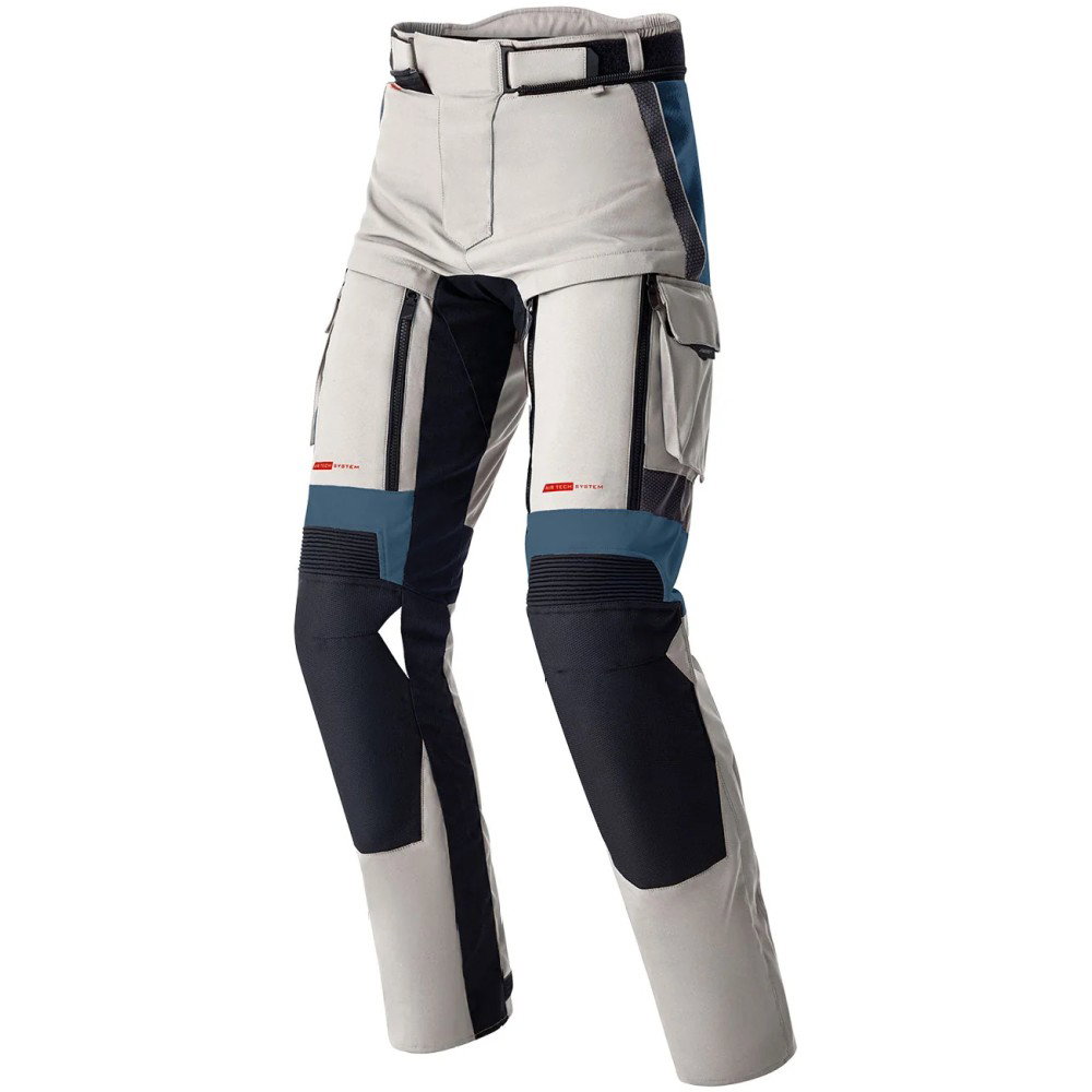 PS Adventure D3O Ladies Textile Pants Silver Blue