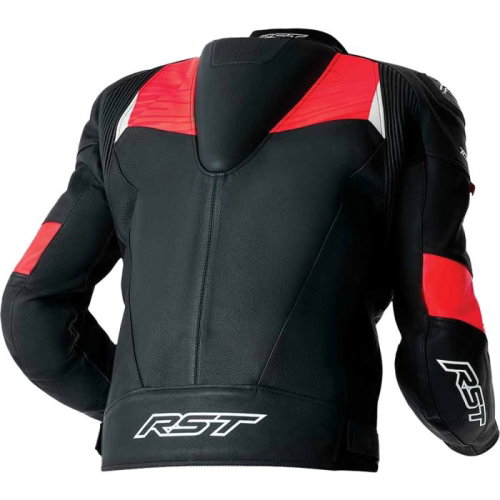 RST RST Tractech Evo D3O Leather Jacket Black Flo Red