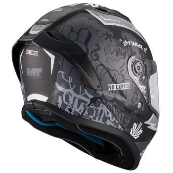 MT MT Stinger 2 Youth Tagger Helmet B2 Matt Black Grey