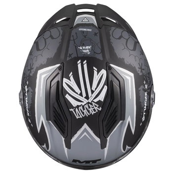 MT MT Stinger 2 Youth Tagger Helmet B2 Matt Black Grey