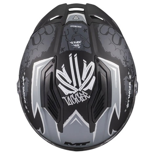 MT MT Stinger 2 Youth Tagger Helmet B2 Matt Black Grey