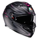 K3 Helmet ECE 22.06 Syth Matt Black Pink
