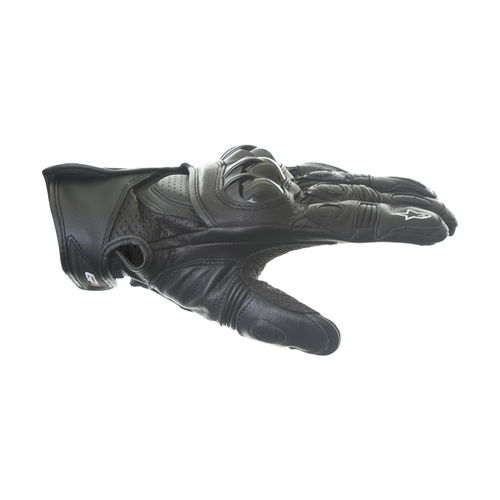 Alpinestars GPX Black Motorcycle Glove Thumb side                                                                                                                                                                                                              