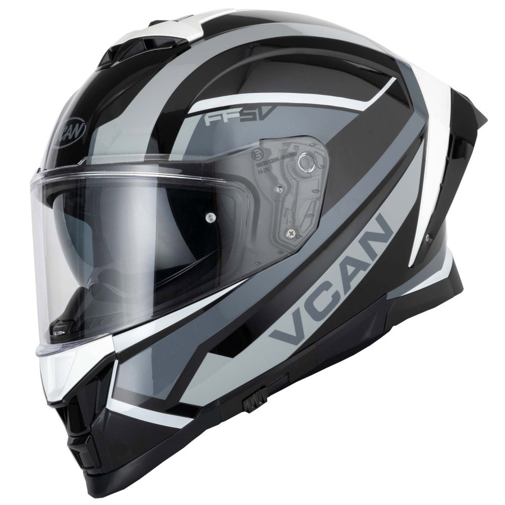 ヴァンパイアロード　プリズマ Vcan H162 Z-Force Helmet Black Grey White | J&S Accessories