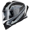 Vcan Vcan H162 Z-Force Helmet Black Grey White - Thumbnail 1
