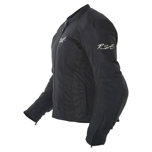 RST Orchid 1392 Ladies Black Textile Motorcycle Jacket Front                                                                                                                                                                                                   
