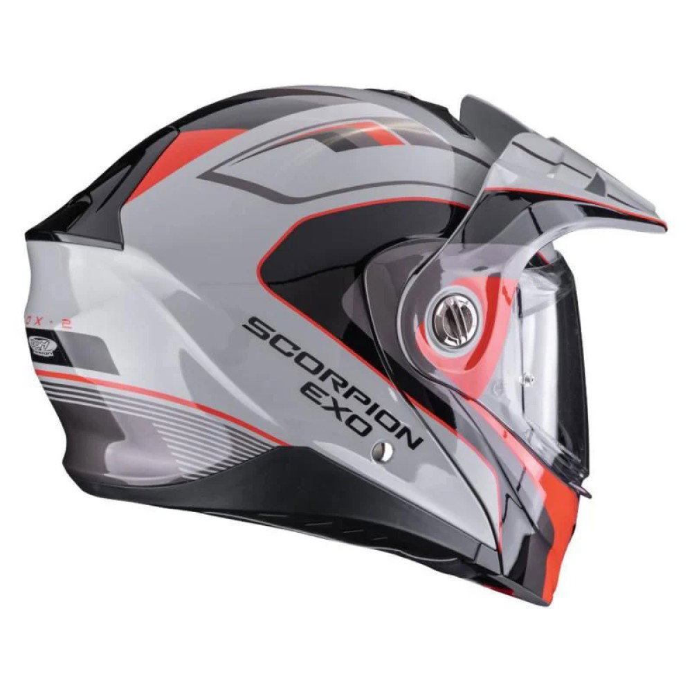 Scorpion ADX-2 Helmet Kamps Grey Red | J&S Accessories