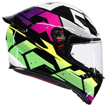 AGV AGV K1-S Helmet Punkpulse Black Purple Lime