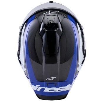Alpinestars Alpinestars Supertech R10 Helmet Arius Black White Blue Glossy