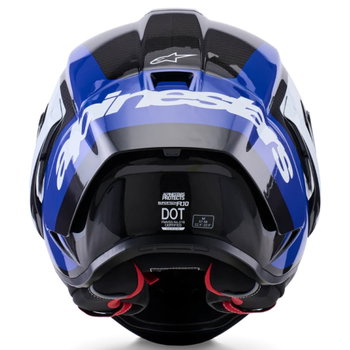 Alpinestars Alpinestars Supertech R10 Helmet Arius Black White Blue Glossy