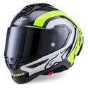 Supertech R10 Helmet Arius Black Silver Yellow Glossy
