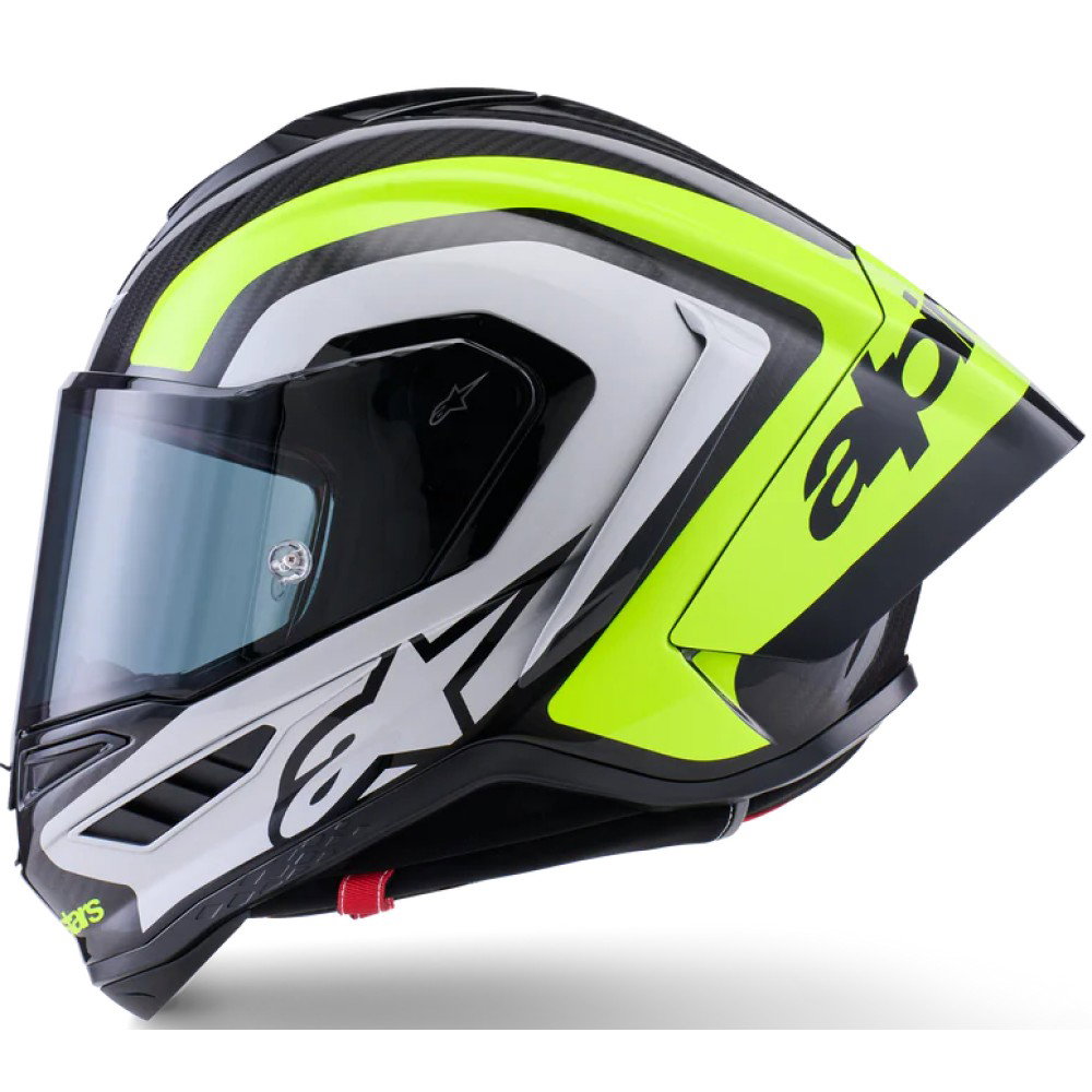 Yellow R10 Alpinestars Supertech R10 Helmet Arius Black Silver Yellow Glossy | J&S ...