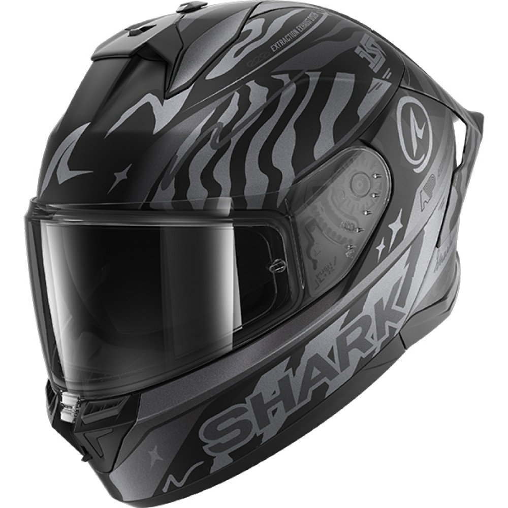 Shark Spartan 1.2 Helmet - Lorenzo Black/White/Silver - FREE