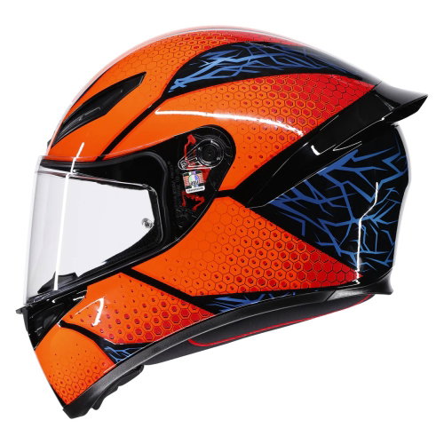 AGV AGV K1-S Helmet Speedarmour Black Orange Blue