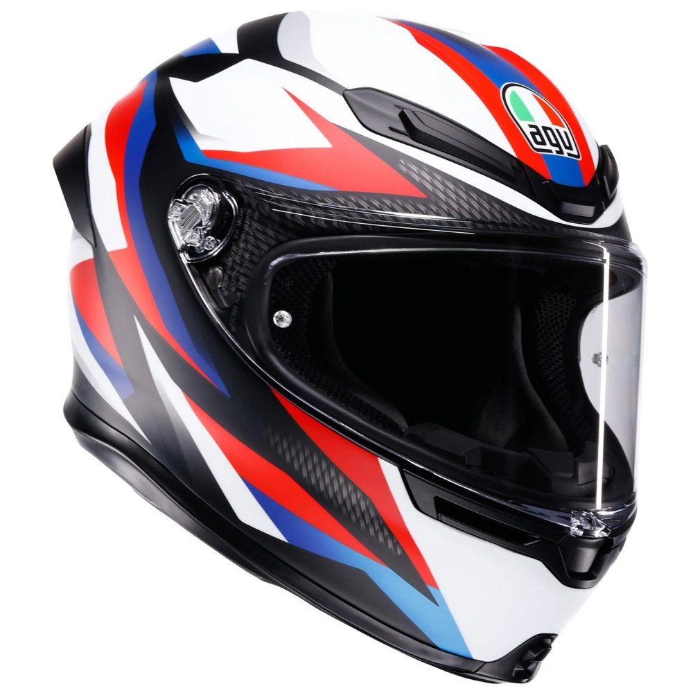 K6-S Timewarp Helmet Red White Blue