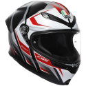K6-S Helmet Karve Black White Red