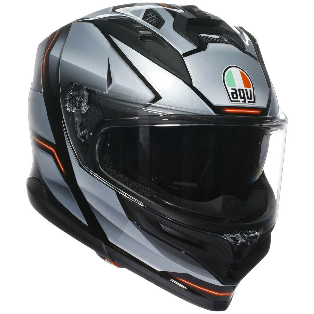 AGV AGV K7 Helmet Jaeger Black Silver - Thumbnail 1