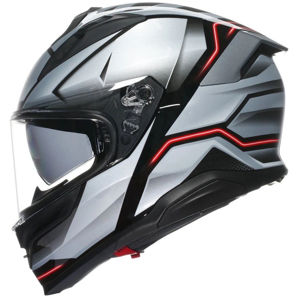 AGV AGV K7 Helmet Jaeger Black Silver - Thumbnail 2
