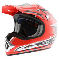 Interceptor MX Helmet Red Silver