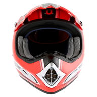 Interceptor MX Helmet Red Silver