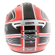 Interceptor MX Helmet Red Silver
