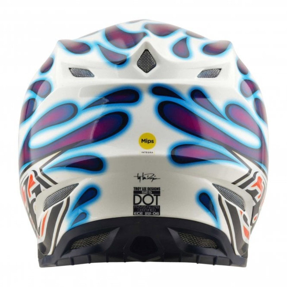 Troy Lee Designs SE5 Composite Helmet - Overspray - Violet - FREE