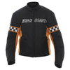 Indian Coast Rider Ladies Black Orange Textile Motorcycle Jacket Front                                                                                                                                                                                         