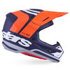 Alpinestars Alpinestars S-M7 Core Helmet Matt Orange Blue - Thumbnail 4