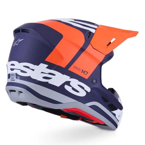 Alpinestars Alpinestars S-M7 Core Helmet Matt Orange Blue