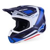 Alpinestars Alpinestars S-M7 Rise Helmet Blue White Glossy - Thumbnail 1
