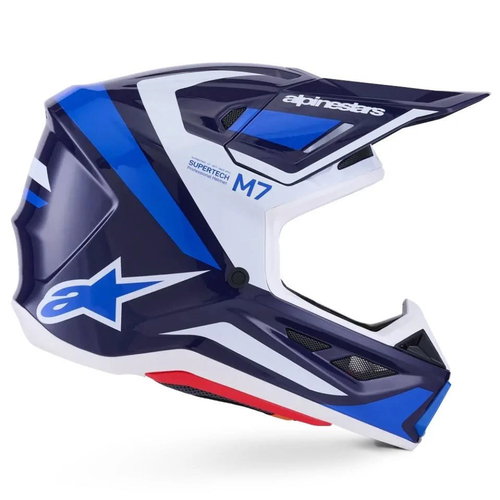 Alpinestars Alpinestars S-M7 Rise Helmet Blue White Glossy
