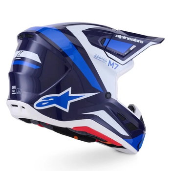 Alpinestars Alpinestars S-M7 Rise Helmet Blue White Glossy