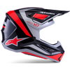 Alpinestars Alpinestars S-M7 Rise Helmet Black Silver Red Fluo Glossy - Thumbnail 3