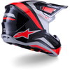 Alpinestars Alpinestars S-M7 Rise Helmet Black Silver Red Fluo Glossy - Thumbnail 6