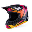 S-M7 Rise Helmet Black Yellow Pink Glossy